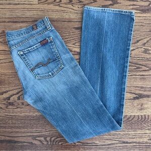 7 For All Mankind Blue Boot Cut Jeans Sze 27